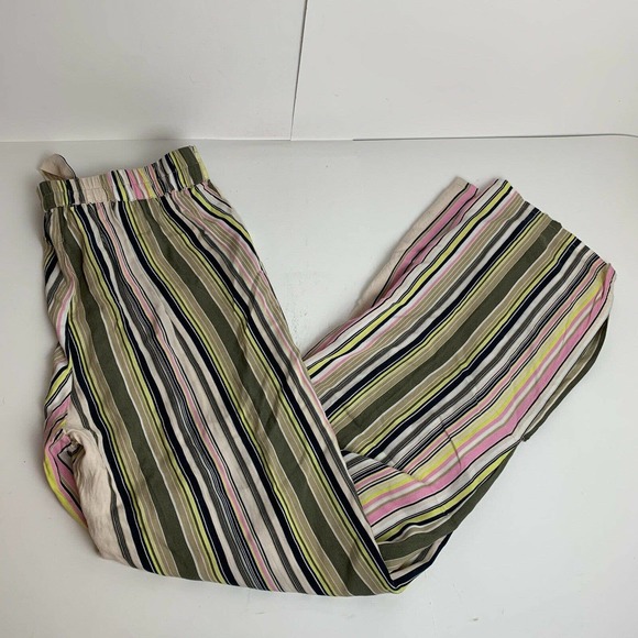 Libby Edelman Stripe Boho Paperbag Pants - Picture 4 of 9